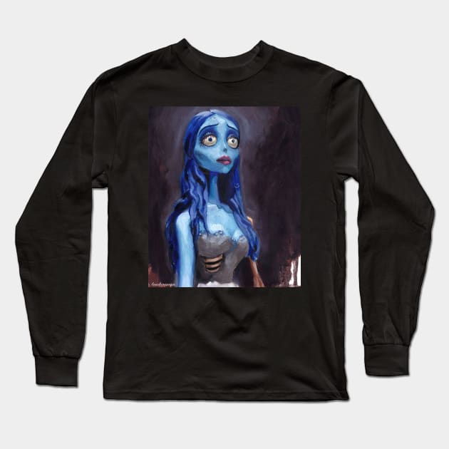 Corpse Bride Long Sleeve T-Shirt by Ansekenamun